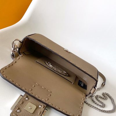 Fendi Baguette macro-stitch messenger bag (T) — 6