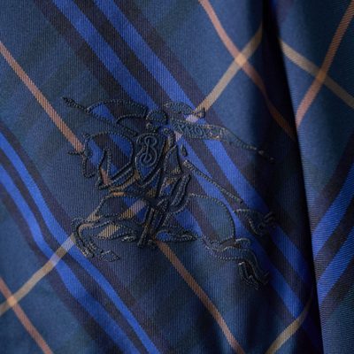 Burberry blue check-pattern jacke — 7