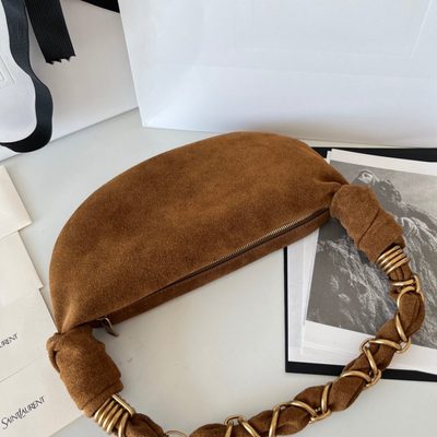 Saint Laurent Amalia Suede Hobo Bag — 4