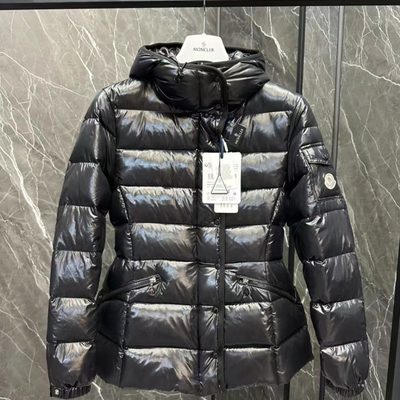 Moncler Barante Hooded Short Down Jacket — 9