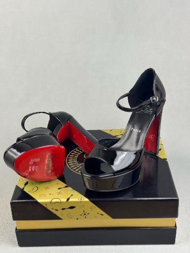 Christian Louboutin Sandaloo 130 mm platform sandals in black