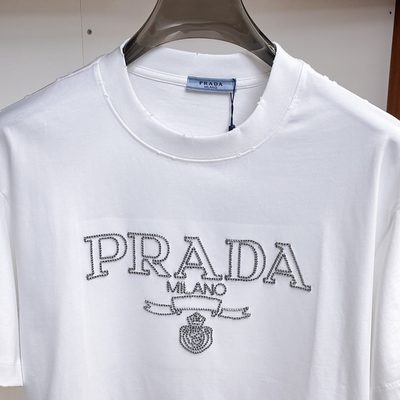 Prada black cotton jersey t-shirt — 3