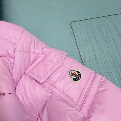 Moncler Enfant Maire Hooded Down Jacket in pin — 7