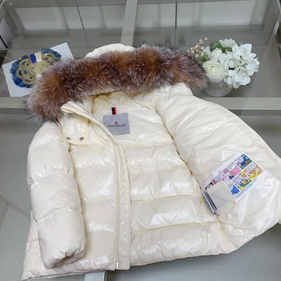 Moncler Enfant Fur-Trim Padded Jacket — 6