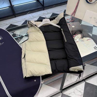 Moncler Guersac Hooded Diagonal-Quilted Down Gilet — 7
