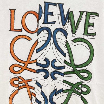 Loewe white glitch anagram t-shirt — 4