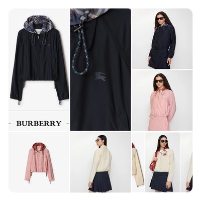 Burberry Cropped Newcott Hooded Jacket — 6