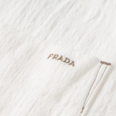 Prada Re-Nylon logo-plaque shirt — 6