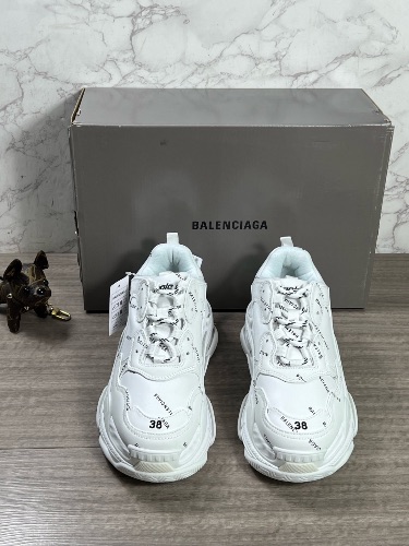 Balenciaga Triple S Allover Logo leather sneakers — 3