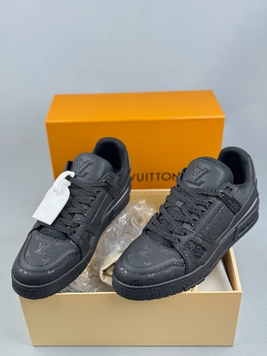 Louis Vuitton LV Trainer black monochrome sneakers