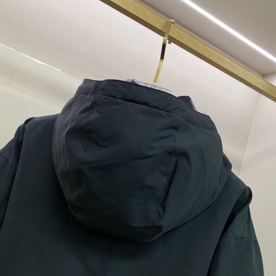 Prada Hooded Technical Fabric Down Jacket — 3