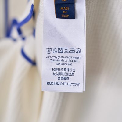 Louis Vuitton white waffle-knit polo shirt — 10