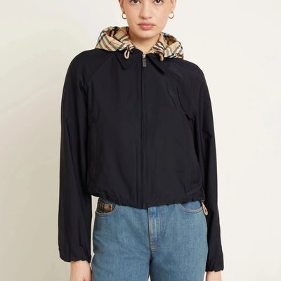 Burberry Cropped Newcott Hooded Jacket — 4