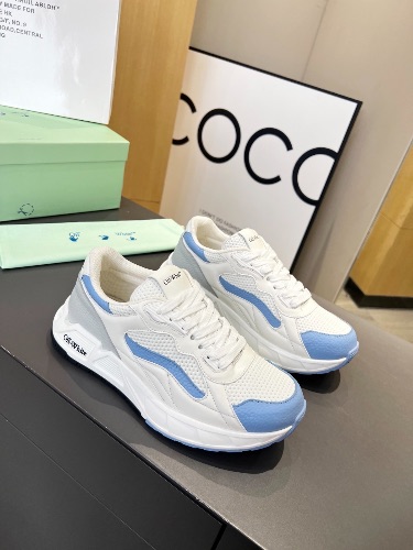 Off-White Runner B leather and mesh sneakers — 4