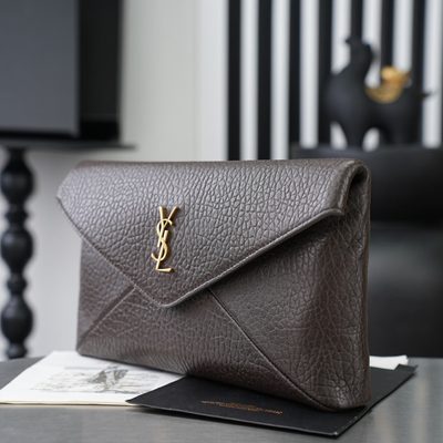 Saint Laurent Cassandre Large Envelope Pouch — 6