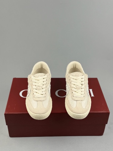 Gucci G75 trainers in white suede and mesh — 3
