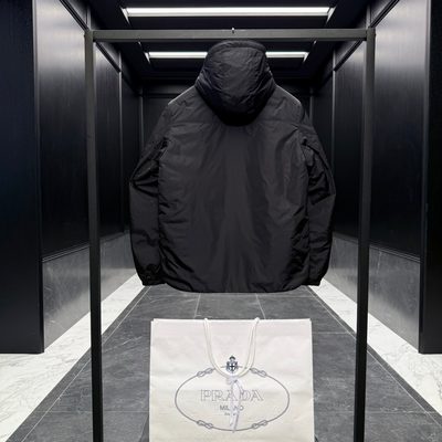 Prada Black Re-Nylon Puffer Jacket — 9
