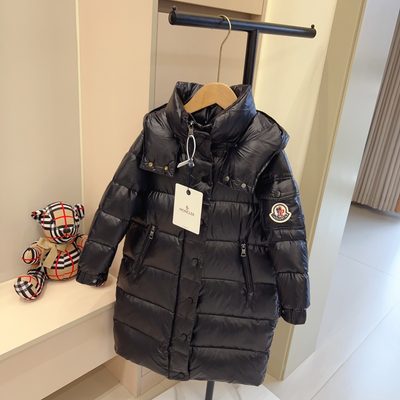 Moncler Enfant long down puffer coat