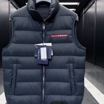 Prada Linea Rossa puffer vest — 7