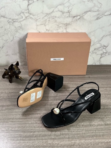 Miu Miu patent leather sandals — 4