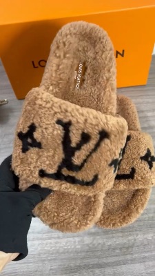 Louis Vuitton shearling paseo flat — 5