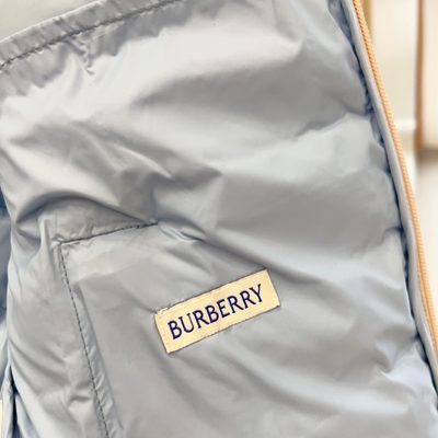 Burberry Kids Checker-tape Nylon Hooded Puffer Jacket — 9