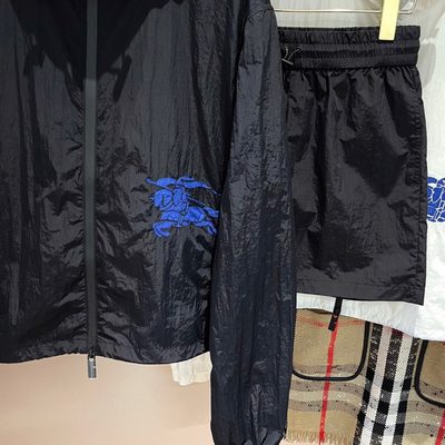 Burberry Cropped Nylon Hooded Jacket — 6