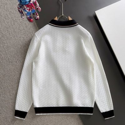 Prada long-sleeve knit polo sweater — 9