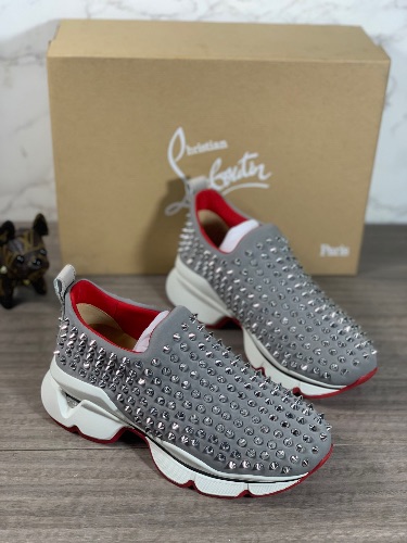 Christian Louboutin Neo Lame Spike Sock Donna Flat Sneakers