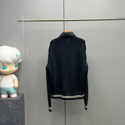 Moncler Navy Paneled Down Cardigan — 9