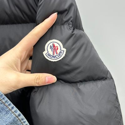 Moncler Avoce Hooded Short Down Jacket — 6