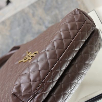 Saint Laurent Icare Medium Quilted Leather Tote — 8