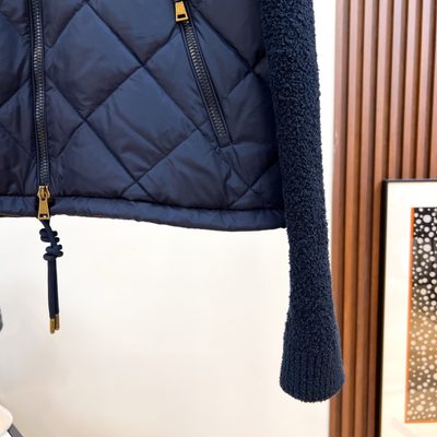 Moncler down-paneled cotton-blend cardigan — 5