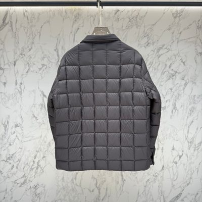 Moncler Castellana Down Quilted Press-Stud Shirt Jacket — 3