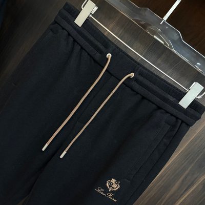 Loro Piana zip-up hoodie and matching sweatpants set — 10