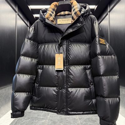 Burberry shiny shell hooded puffer jackets — 6