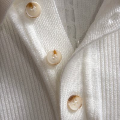 Burberry long-sleeved cable-knit polo sweater — 4