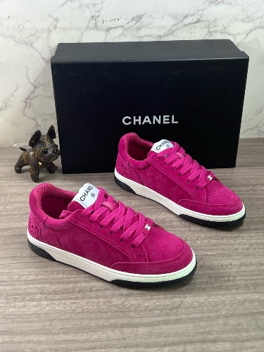 Chanel Suede Calfskin Logo Sneakers — 4