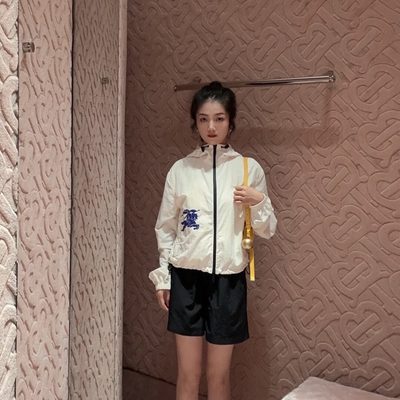 Burberry Cropped Nylon Hooded Jacket — 7