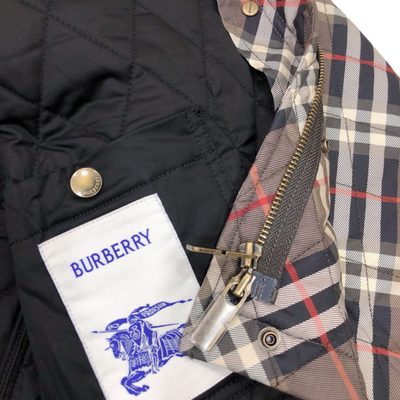 Burberry Oldham Corduroy-Trimmed Quilted Checked Cotton Jacket — 4