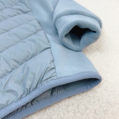 Moncler kids hooded hybrid zip-up jacket — 8