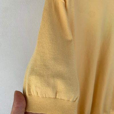 Prada Yellow Recycled Silk-Blend Logo Sweater — 7