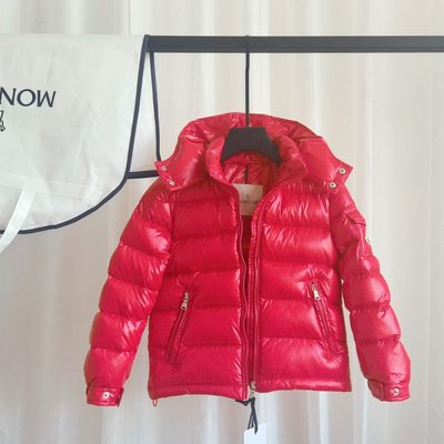 Moncler Enfant Maya Hooded Short Down Jacket — 7