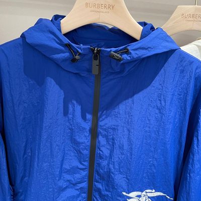 Burberry Cropped Nylon Hooded Jacket — 8