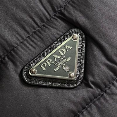 Prada hybrid knit and down puffer jacket — 5