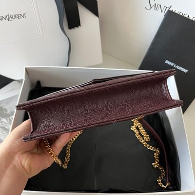 Saint Laurent Cassandre Envelope Chain Wallet — 4