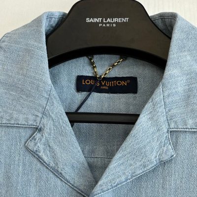 Louis Vuitton Embroidered Signature Chambray Short-Sleeved Shirt — 5