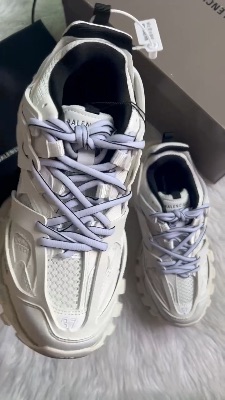 Balenciaga Wmns Track Sneakers in White Lilac — 5