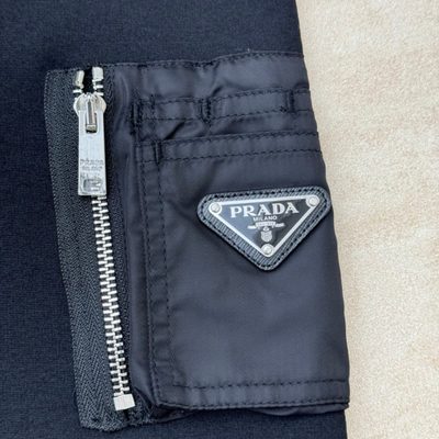 Prada Cotton Fleece and Re-Nylon Sweatshirt — 9