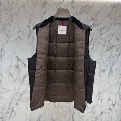 Moncler Elberton Square-Quilted Down Gilet — 5
